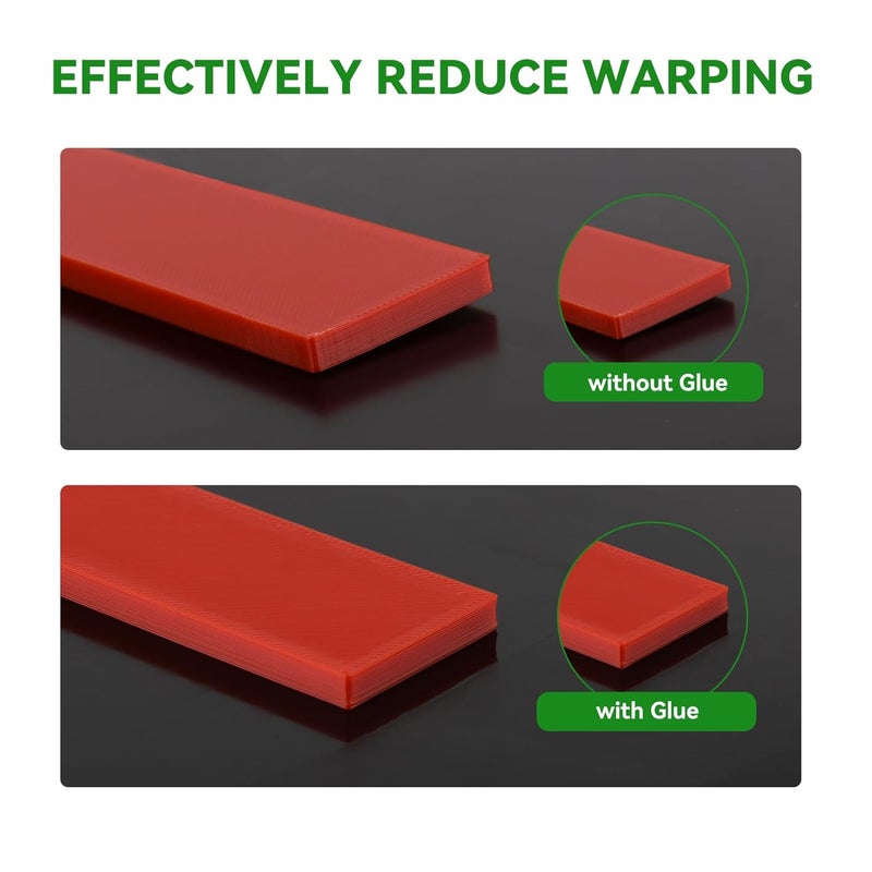 ENOMAKER Bamboo Lab 3D Printer Bed Adhesive 2PCS,3D Print Glue for Hot Bed,Avoid Warping for Printing ABS,PLA,PETG on Various Build Plate with Stronger Adhesion,No Residue,Durable than Glue Stick-60ml - Image 5